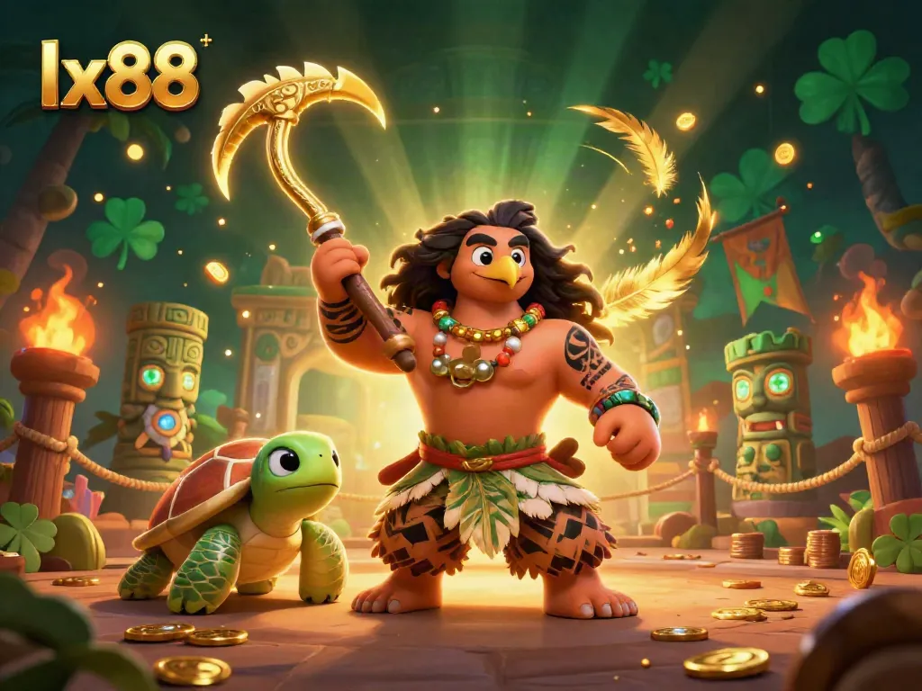 Experience the thrill of lx88's vibrant casino world filled with games, gold coins, and energetic characters.