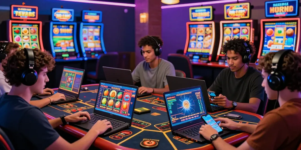 Exciting online gaming experience on solbet-onlineparaguay.com with players enjoying casino games and vibrant slot machine graphics.