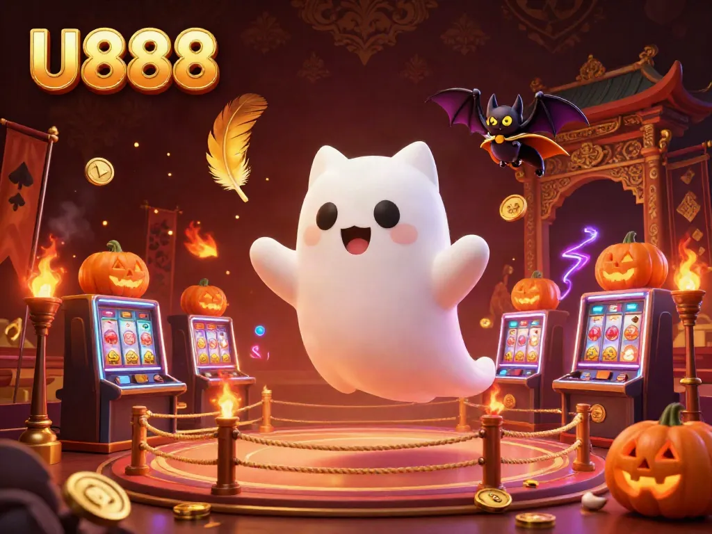 Experience excitement with U888 while enjoying slot games in a vibrant casino scene.