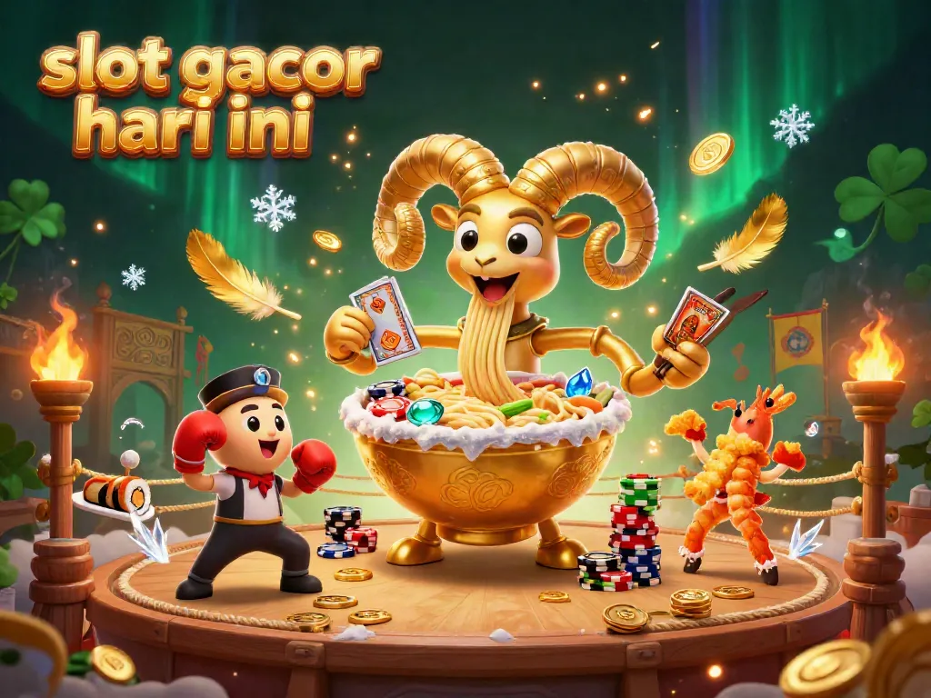 Engage in thrilling gameplay with slot gacor hari ini illustrated in an energetic casino scene.