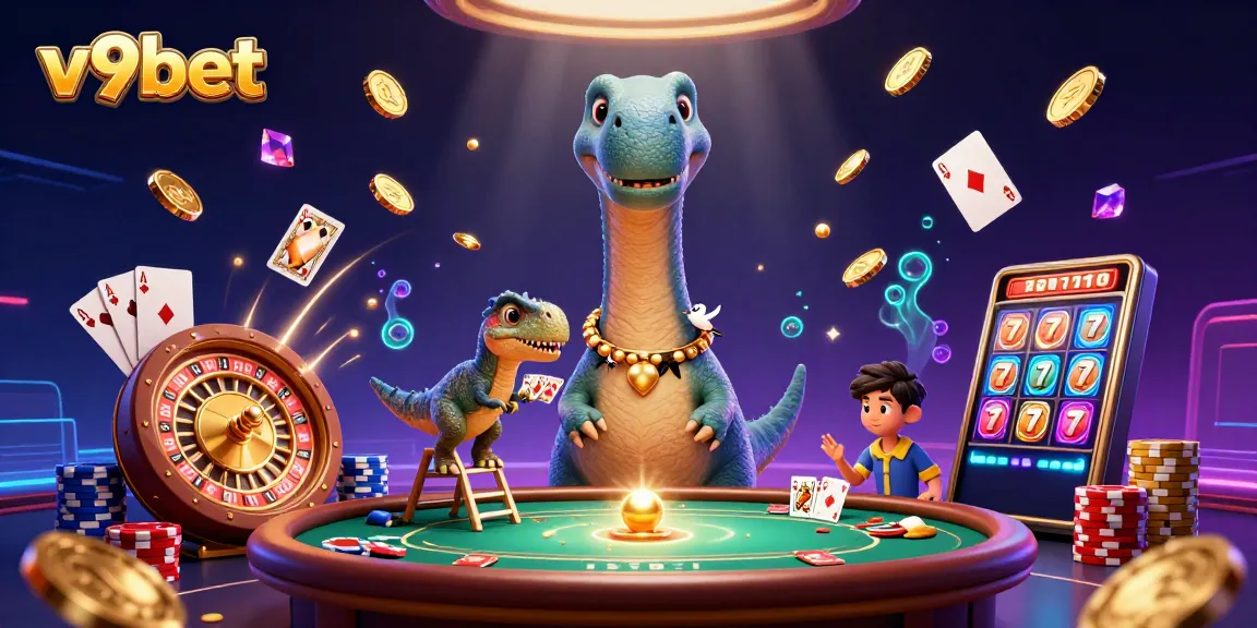 Experience thrilling gameplay at v9bet with dynamic casino characters and rich visual elements.