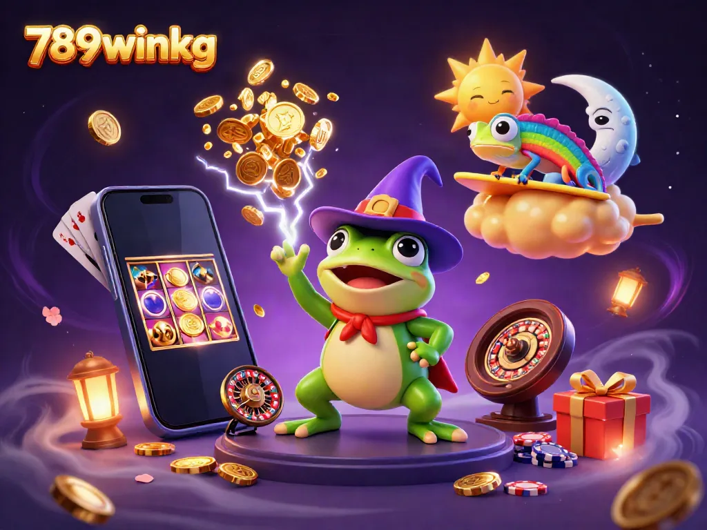 Experience exhilarating gaming with golden coins falling in the vibrant world of 789winkg.