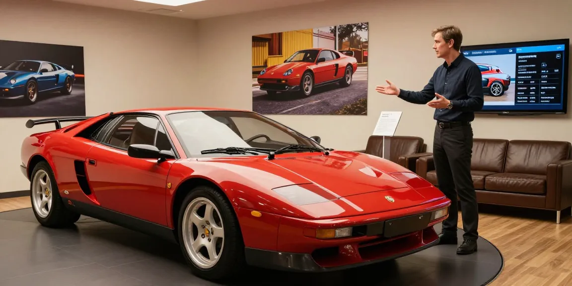 Showroom display highlighting the SV88 car model, showcasing its luxury and performance features.