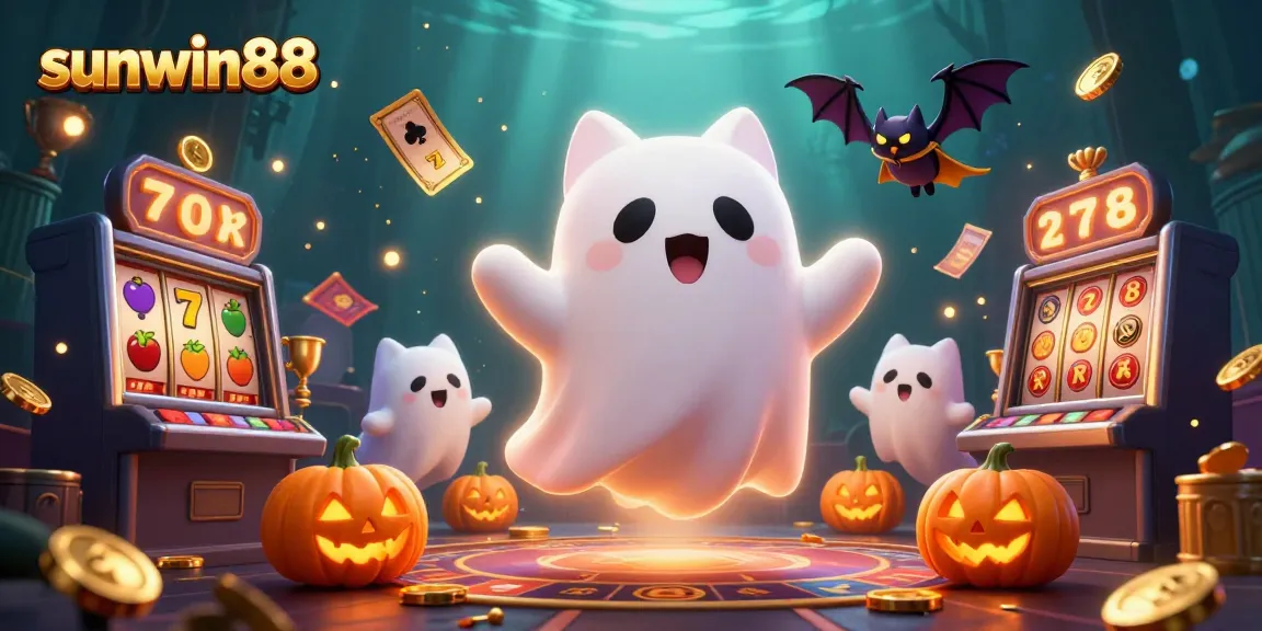 Experience the vibrant energy of sunwin88 in this dynamic casino-themed illustration
