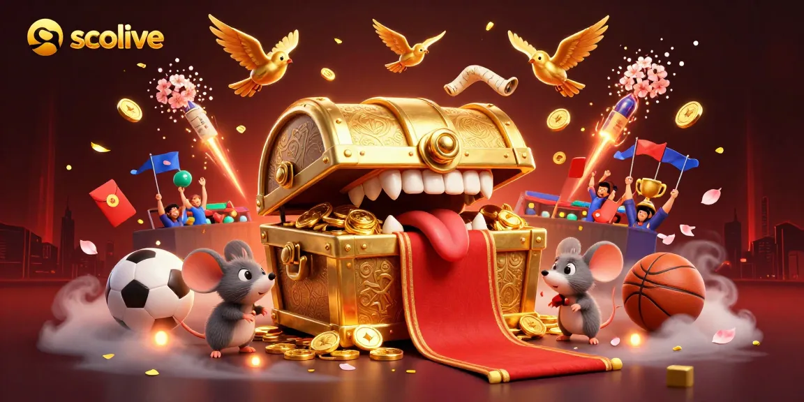 Socolive delivers thrilling sports betting action with an engaging illustration of adventurous mice and vibrant elements.