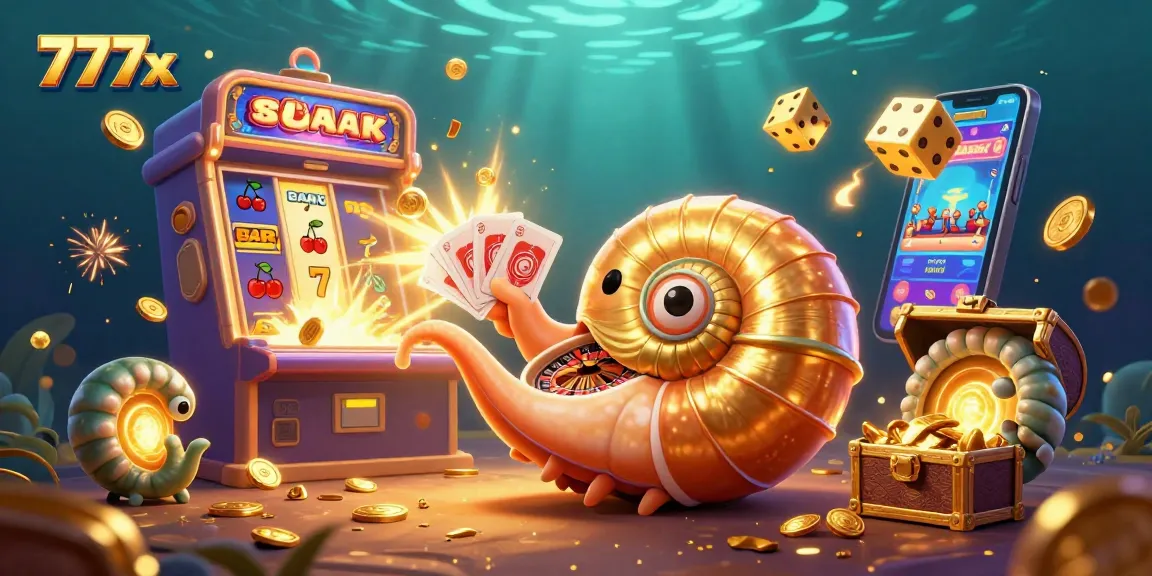 Experience thrilling wins with the 777x casino illustrated scene showcasing vibrant games and jackpots.