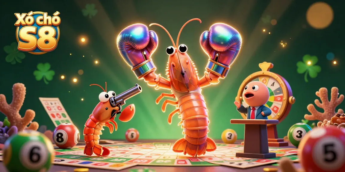 Experience excitement with Xổ số S8 in this dynamic lottery-themed 3D illustration.