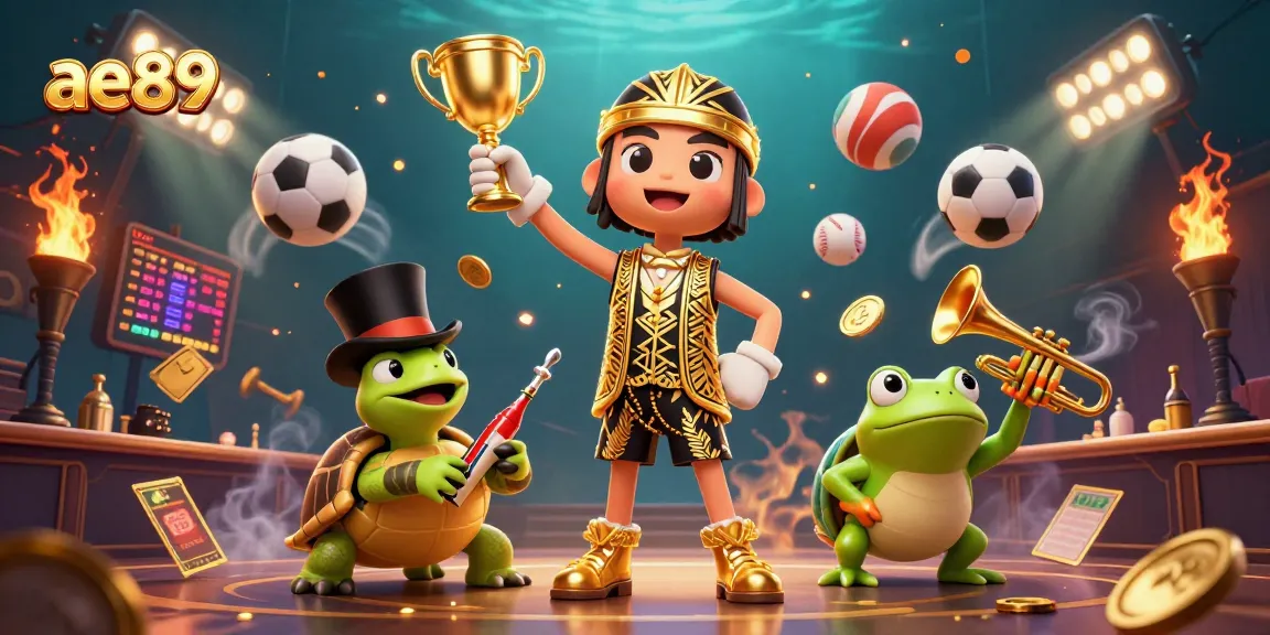 Experience the excitement of ae889 with vibrant characters and engaging casino elements.